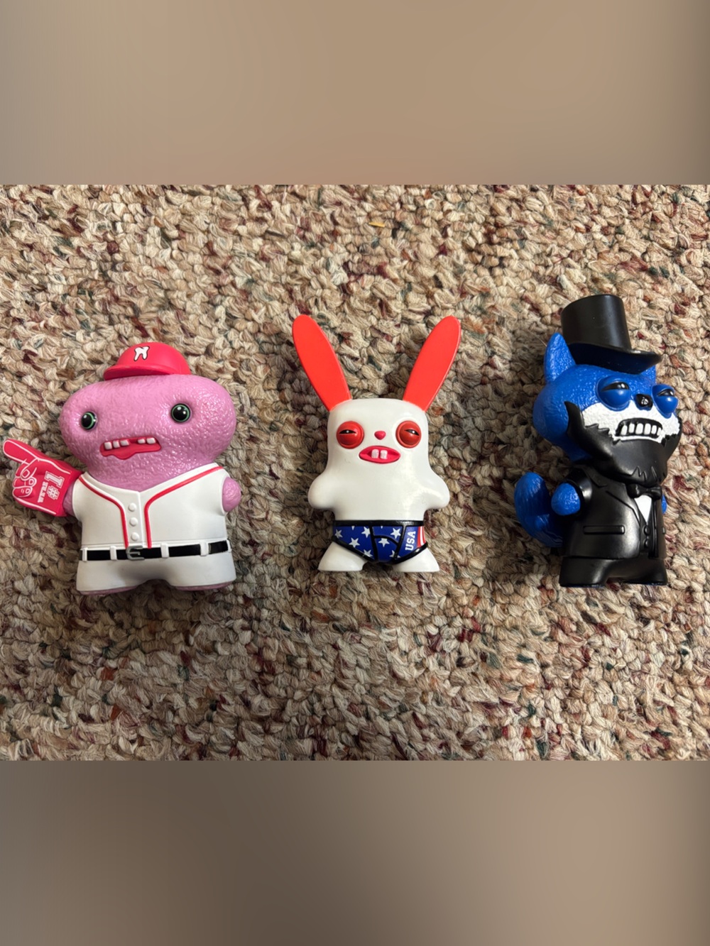 (3) Fuggler USA 250th celebration figures